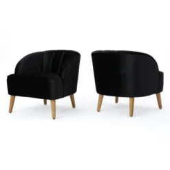Set Of 2 Amaia Modern New Velvet Club Chair - Christopher Knight Home -Christopher Knight Home GUEST 7740a138 b5cc 4ebe 97b9 9097da676f09