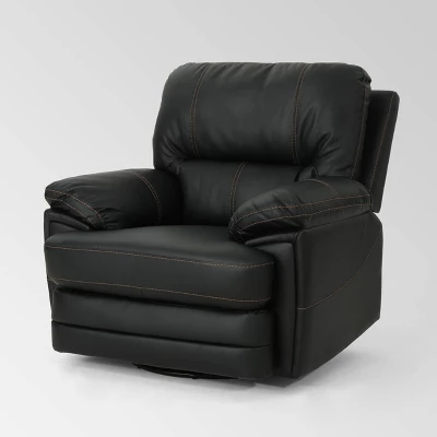 Elodie Leather Swivel Power Recliner - Christopher Knight Home 8 Elodie Leather Swivel Power Recliner - Christopher Knight Home - Image 6