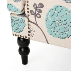 Harrison Tufted Club Chair - White/Blue - Christopher Knight Home -Christopher Knight Home GUEST 78514c71 281a 4eca b26d 6c5570fd14e0