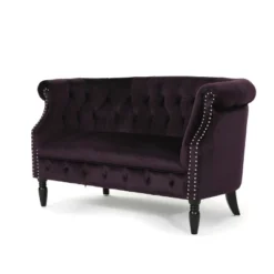 Milani Scroll Arm Loveseat - Christopher Knight Home -Christopher Knight Home GUEST 786dc452 8cb5 4ec7 a5b8 1cf12f9c6bf7