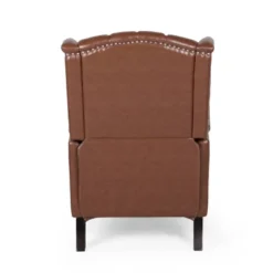 Walter Contemporary Tufted Recliner Cognac Brown/Dark Brown - Christopher Knight Home -Christopher Knight Home GUEST 78ce304f 6798 4e2d 8ea6 541da934a32e
