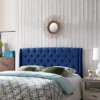 Queen/Full Lidia Wingback New Velvet Tufted Headboard Navy - Christopher Knight Home -Christopher Knight Home GUEST 7a1490f1 7e71 40e5 8ad5 1466abd6f200