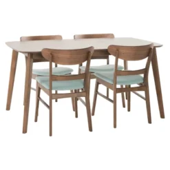 5pc Idalia Mid-Century Modern Dining Set - Christopher Knight Home -Christopher Knight Home GUEST 7ae0d9a2 7a16 4141 844a a30a7ab2ac4e