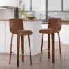 2pc Hargis Mid Century Modern Channel Stitch Bentwood Swivel Counter Height Barstools - Christopher Knight Home -Christopher Knight Home GUEST 7c09ac70 f5b5 4f2b 8340 def5d112ffd1