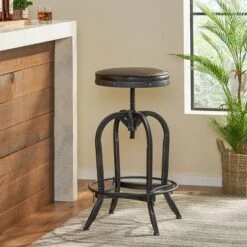 27.5" Gunner Swivel Barstool - Christopher Knight Home 13 27.5" Gunner Swivel Barstool - Christopher Knight Home -Christopher Knight Home GUEST 82ff8e9d 8141 4228 b7af 6e363725ff97