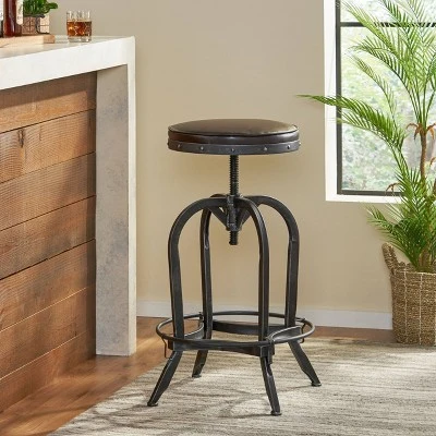 27.5" Gunner Swivel Barstool - Christopher Knight Home 6 27.5" Gunner Swivel Barstool - Christopher Knight Home - Image 4