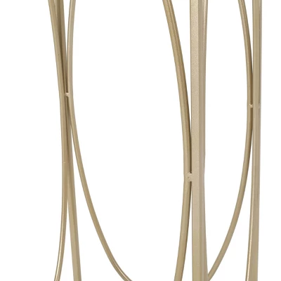 Bennion Modern Glam Glass Top End Table Champagne Gold/Black - Christopher Knight Home 5 Bennion Modern Glam Glass Top End Table Champagne Gold/Black - Christopher Knight Home - Image 3