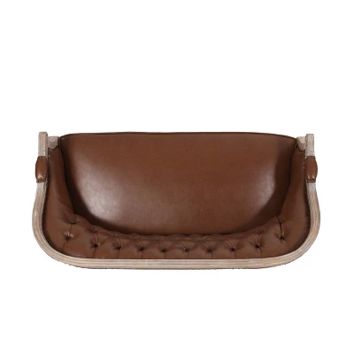 Faye Traditional Tufted Upholstered Loveseat - Christopher Knight Home 6 Faye Traditional Tufted Upholstered Loveseat - Christopher Knight Home - Image 4