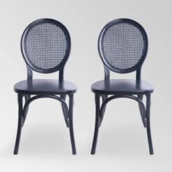 Set Of 2 Chrystie Rattan Dining Chair - Christopher Knight Home -Christopher Knight Home GUEST 83948992 89a0 48cc b806 5301e268fd95