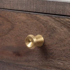 Bucyrus Rustic Glam Handcrafted Acacia Wood C Shaped Side Table Dark Brown/Gold - Christopher Knight Home -Christopher Knight Home GUEST 83eab47b 20e9 4a62 91aa 0ce1b387f5f4