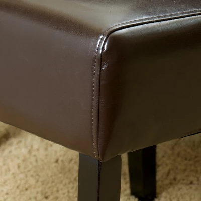 Taylor Bonded Leather Dining Chair Set 2ct - Christopher Knight Home 5 Taylor Bonded Leather Dining Chair Set 2ct - Christopher Knight Home - Image 3