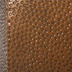 Pamsha Modern Hammered Iron Geometric Brushed Antique Side Table Bronze - Christopher Knight Home -Christopher Knight Home GUEST 8bcd6507 af0f 4c8b a046 deba2480f9ef