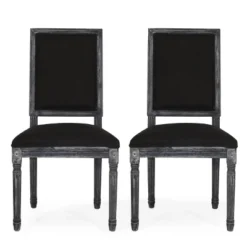 2pk Regina French Country Wood Upholstered Dining Chairs - Christopher Knight Home -Christopher Knight Home GUEST 8d0770c4 e6a1 457f ab9e 7d7ba4c22f00