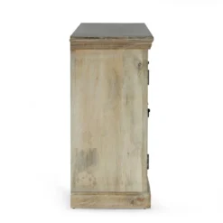 Horeb Boho Handcrafted Mango Wood 3 Drawer Sideboard Antique White - Christopher Knight Home -Christopher Knight Home GUEST 8d3164eb ba6c 46ef af79 44d69759da53