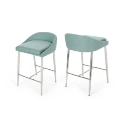 Set Of 2 Bandini Modern Upholstered Counter Height Barstools - Christopher Knight Home -Christopher Knight Home GUEST 8e374562 fa27 46fd b21e e7c598458fdb