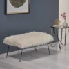 Binniker Faux Fur Bench White - Christopher Knight Home 1 Binniker Faux Fur Bench White - Christopher Knight Home -Christopher Knight Home GUEST 901efdd7 b8a4 4abf 93a8 423cf53411aa