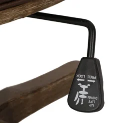 Coulee Contemporary Upholstered Roll Back Swivel Office Chair Dark Brown/Natural - Christopher Knight Home -Christopher Knight Home GUEST 938a63e5 34a7 4889 a8d5 569f6a83ccb7