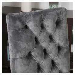 Set Of 2 Saltillo New Velvet Dining Chair Charcoal - Christopher Knight Home -Christopher Knight Home GUEST 94989472 c92b 4331 a4e1 95eb77e3c670