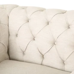 Voll Chesterfield Tufted Fabric Club Chair With Nailhead Trim - Christopher Knight Home -Christopher Knight Home GUEST 94b14388 dc6c 4db7 8e32 ae3380dc1340