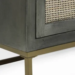 Wolfe Handcrafted Boho Mango Wood 3 Drawer Cabinet Gray/Natural - Christopher Knight Home -Christopher Knight Home GUEST 99cd40ba 152d 4a48 a3d4 529b8d81add7