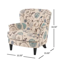 Tafton Floral Club Accent Chair - Christopher Knight Home 9 Tafton Floral Club Accent Chair - Christopher Knight Home -Christopher Knight Home GUEST 99d692d7 d81e 4913 a670 c22ab41df305