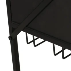 Boster Boho Industrial 8 Bottle Wine Rack Console Table With Storage Natural/Black - Christopher Knight Home -Christopher Knight Home GUEST 9a0a474a bfbb 4725 a4ba 9e1c0876dc60