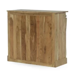 Laymon Modern Industrial Handcrafted Acacia Wood Live Edge Sideboard With Sliding Door Natural/Black - Christopher Knight Home -Christopher Knight Home GUEST 9ba6dcbe 42ce 4e2f ac19 6739157b56ce