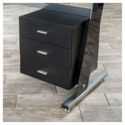 Glass Writing Desk With Drawers Black - Christopher Knight Home -Christopher Knight Home GUEST 9d56ac58 ded5 4906 b42f ba3ef6b9ea73