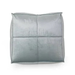 Nakisha Modern Glam Velvet Square Bean Bag Ottoman - Christopher Knight Home -Christopher Knight Home GUEST 9fb7d5d0 a4c7 42b2 97cc bb5ca51d8330