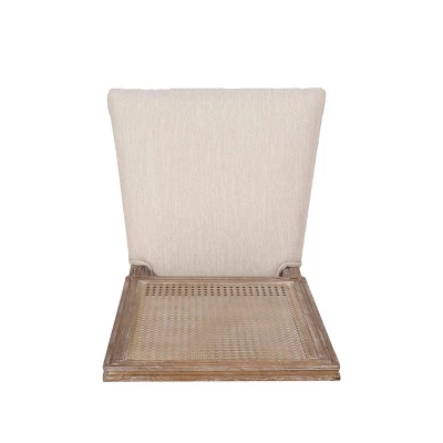 Set Of 2 Regina French Country Wood And Cane Upholstered Dining Chairs - Christopher Knight Home 8 Set Of 2 Regina French Country Wood And Cane Upholstered Dining Chairs - Christopher Knight Home - Image 6