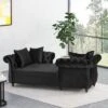 Houck Modern Glam Tufted Velvet Tete-A-Tete Chaise Lounge With Accent Pillows - Christopher Knight Home -Christopher Knight Home GUEST a3885e34 9eb3 47bb 8210 36d6c8aa3a19
