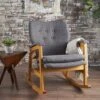 Braant Mid-Century Fabric Rocker - Christopher Knight Home