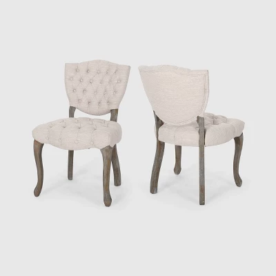 Set Of 2 Crosswind Tufted Dining Chair - Christopher Knight Home 6 Set Of 2 Crosswind Tufted Dining Chair - Christopher Knight Home - Image 4