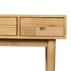Warthen Boho Handcrafted 4 Drawer Console Table Natural - Christopher Knight Home -Christopher Knight Home GUEST a5670d8e 6de9 4de2 8957 b683b3d97724