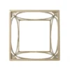 Bennion Modern Glam Glass Top End Table Champagne Gold/Black - Christopher Knight Home