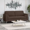 Portwall Contemporary Tufted Sofa Brown - Christopher Knight Home