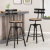 Set Of 2 Jutte Modern Industrial Firwood Adjustable Height Swivel Barstools Antique/Black Brushed Silver - Christopher Knight Home 1 Set Of 2 Jutte Modern Industrial Firwood Adjustable Height Swivel Barstools Antique/Black Brushed Silver - Christopher Knight Home -Christopher Knight Home GUEST a92c3f19 5363 4116 a0ae da31d08e66fd