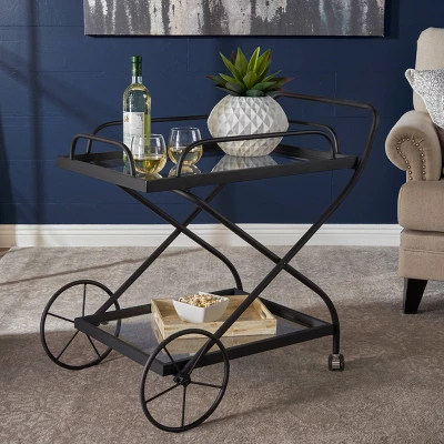 Perley Traditional Bar Cart - Christopher Knight Home 3 Perley Traditional Bar Cart - Christopher Knight Home