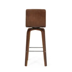 2pc Hargis Mid Century Modern Channel Stitch Bentwood Swivel Counter Height Barstools - Christopher Knight Home -Christopher Knight Home GUEST ac0b3844 195e 4d13 8336 476ac2ad9706