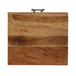 Terrell Handcrafted Boho Acacia Wood 3 Drawer Nightstand Dark Natural - Christopher Knight Home -Christopher Knight Home GUEST ad1fb4f3 da85 4971 8c6e 771a258e645c