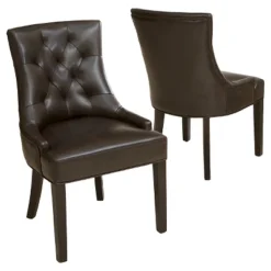 Set Of 2 Hayden Tufted Dining Chairs - Christopher Knight Home -Christopher Knight Home GUEST ad9e7688 f2ec 4884 8e17 caf6aa1528eb