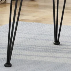 32" Maverick Square Industrial Dining Table Teak - Christopher Knight Home -Christopher Knight Home GUEST ae7453f5 2a04 4b54 8cb8 0a5bae2e8786