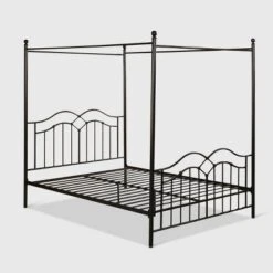 Queen Earhart Traditional Iron Canopy Bed - Christopher Knight Home -Christopher Knight Home GUEST af06fb07 67ee 4756 96c5 8f436be8d46d