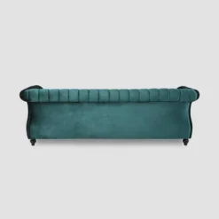 Bowie Modern Glam Velvet Sofa Teal - Christopher Knight Home -Christopher Knight Home GUEST b0077f42 d7fe 4aa7 97a8 f05153ef47e4