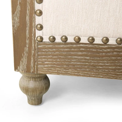 Castalia Chesterfield Tufted Fabric Club Chair With Nailhead Trim - Christopher Knight Home 10 Castalia Chesterfield Tufted Fabric Club Chair With Nailhead Trim - Christopher Knight Home - Image 8