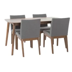 5pc Kwame 60" Dining Set - Christopher Knight Home -Christopher Knight Home GUEST b1c51623 6e52 4bdd 93d9 366f74d4637f
