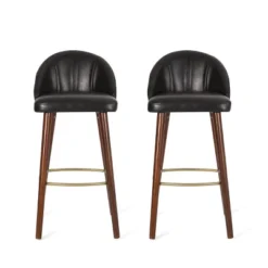 2pc Cullimore Contemporary Channel Stitch Counter Height Barstools - Christopher Knight Home -Christopher Knight Home GUEST b2075cad d245 4ad1 89e7 ad4c5370388c