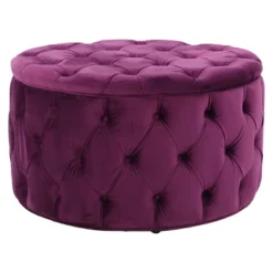 Zelfa New Velvet Ottoman - Christopher Knight Home -Christopher Knight Home GUEST b2fddeeb a069 4b5f aeba 2bfa7ab09fc1