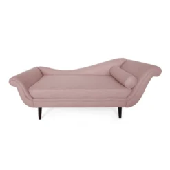 Calvert Contemporary Chaise Lounge With Scroll Arms - Christopher Knight Home -Christopher Knight Home GUEST b455f5e6 2f9e 4549 9fce 4ea4431c8eba