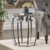 Wiers Modern Industrial Handcrafted Mango Wood Side Table Gray/Black - Christopher Knight Home